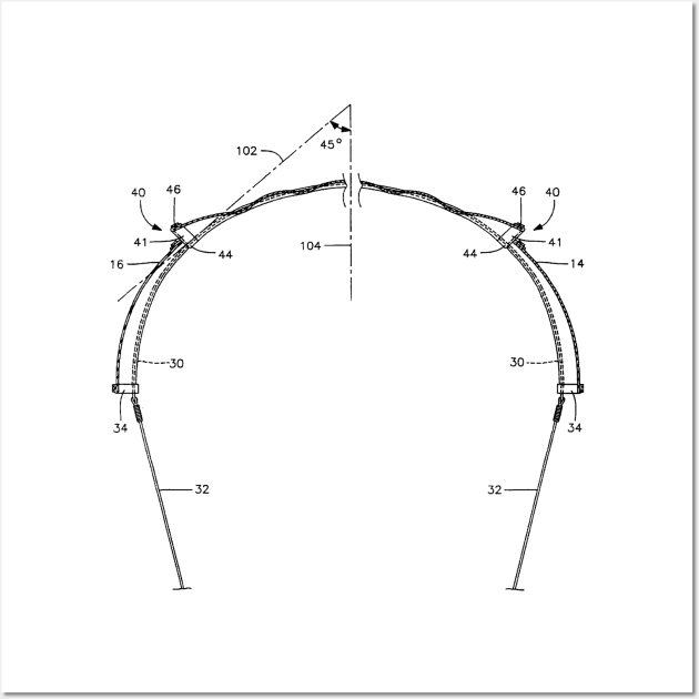 Parachute Vintage Patent Hand Drawing Wall Art by TheYoungDesigns